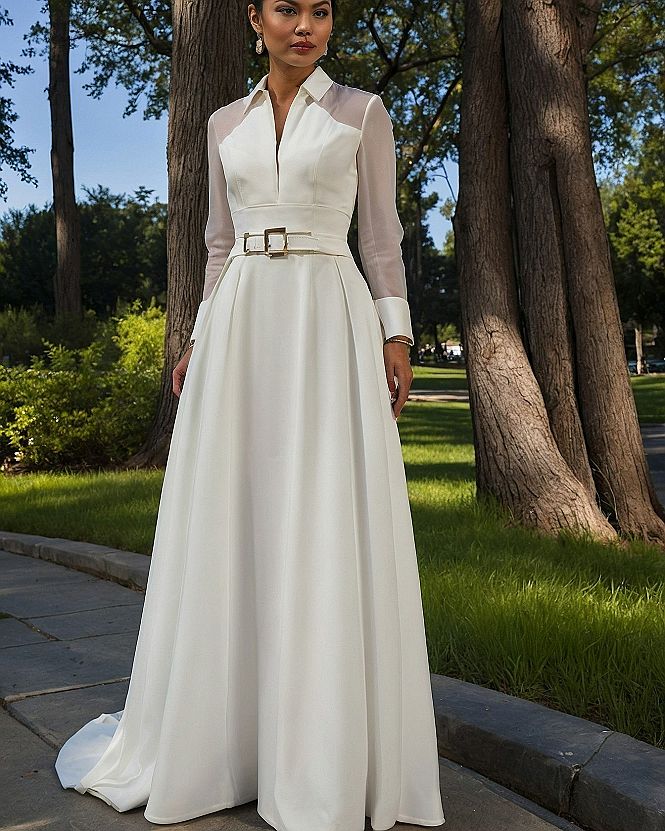 Selecting a Tailored Shirt Style Maxi Dress for Celebrations