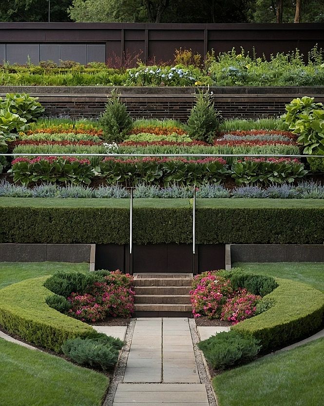 Integrating a Sunken Fire Pit into Tiered Landscapes