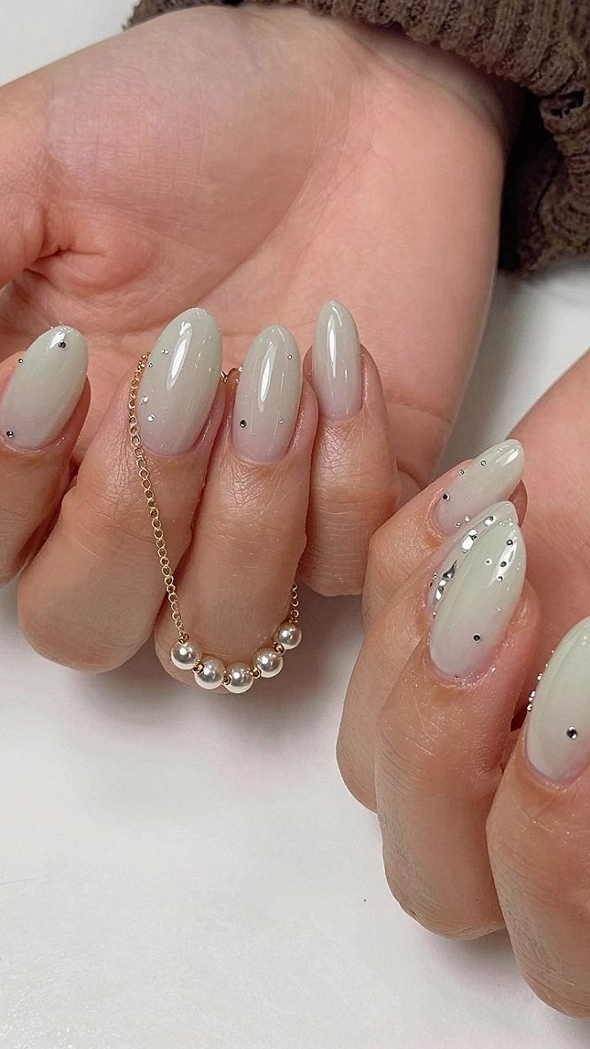 Selecting Milky White Shades with Delicate Pearl Accents
