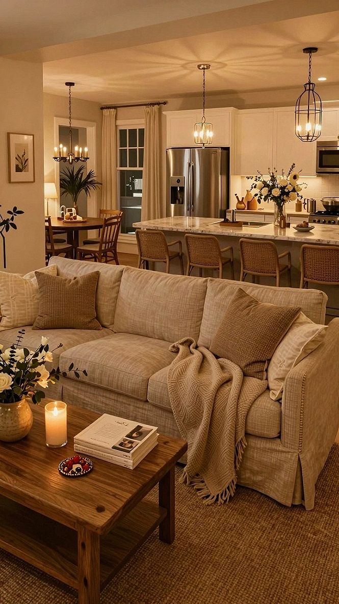 Choosing the Right Warm Lighting for an Earthy Living Room