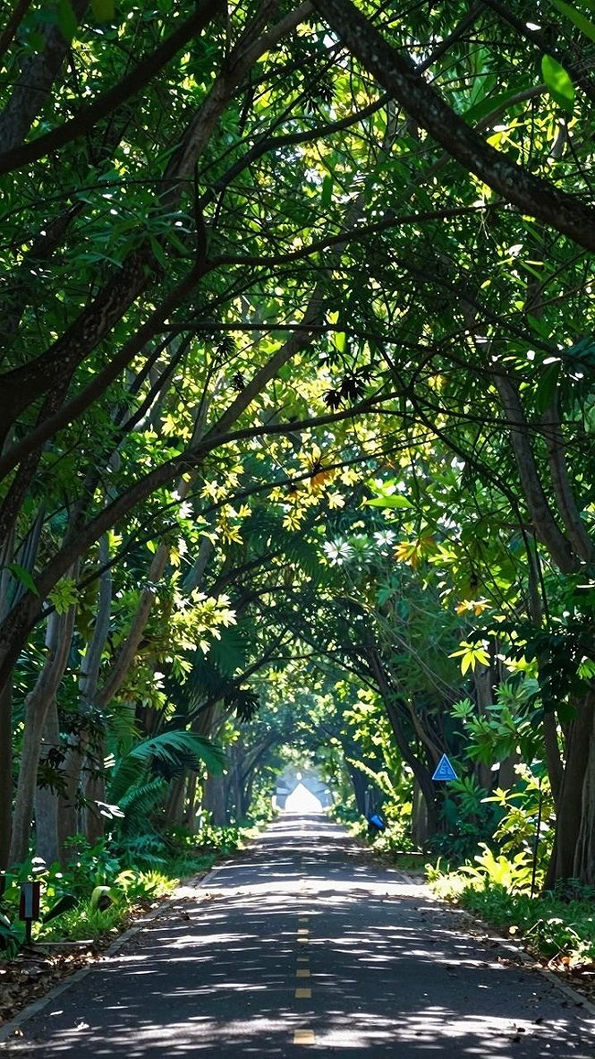 Choosing a Shaded Walking Path Under a Natural Tree Canopy