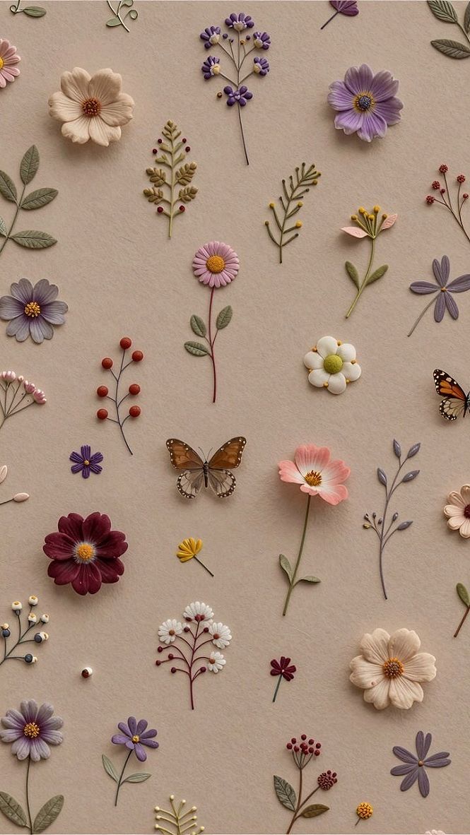 Selecting Pressed Botanical Patterns For Your Phone Background