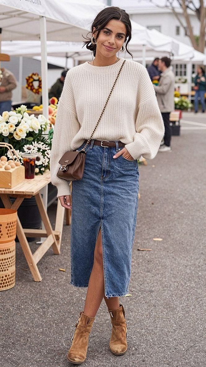 Choosing a Denim Skirt and Boots for Casual Weekends
