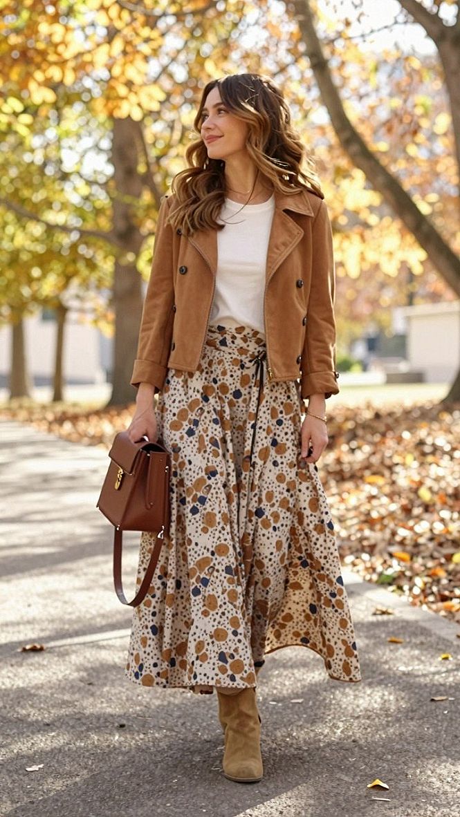 Selecting a Suede Jacket and Printed Pants for Outdoor Celebrations