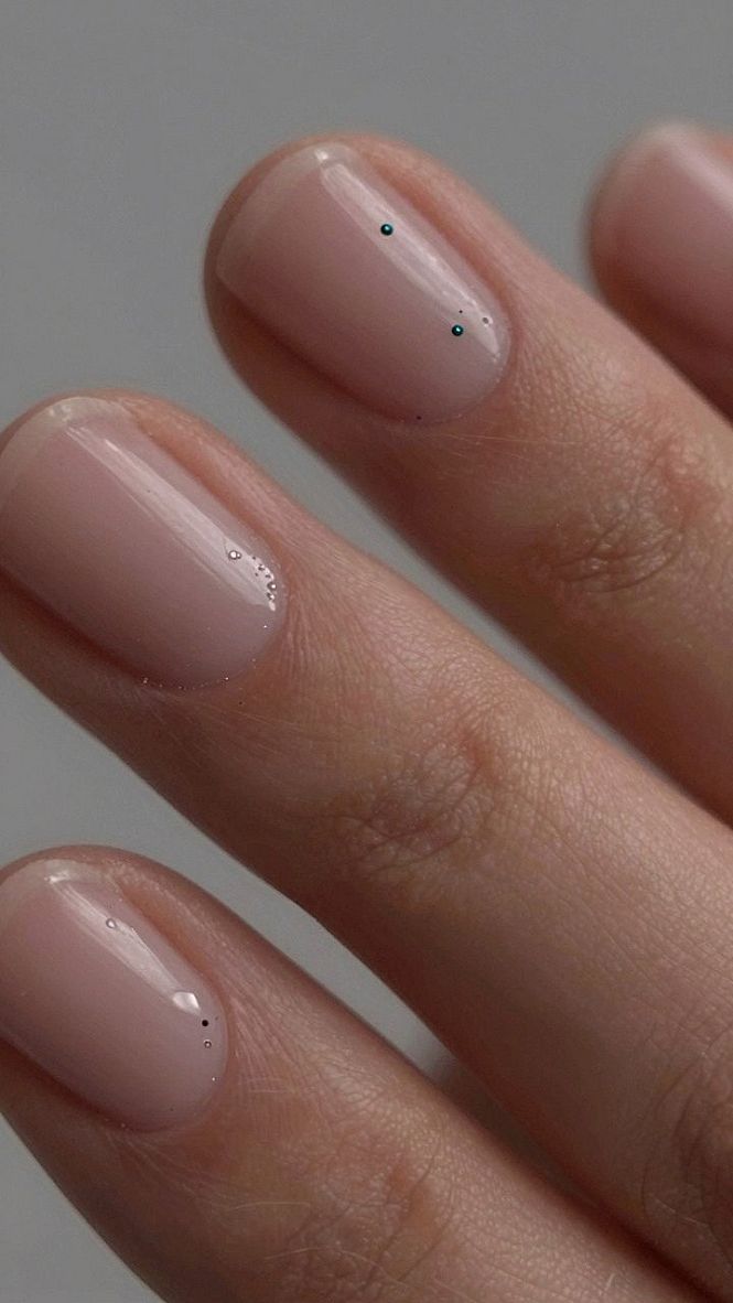Adding Minimalist Dot Accents to Neutral Nails