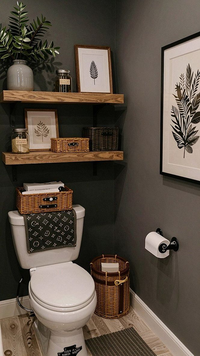 Choosing Natural Wood Floating Shelves for Your Powder Room