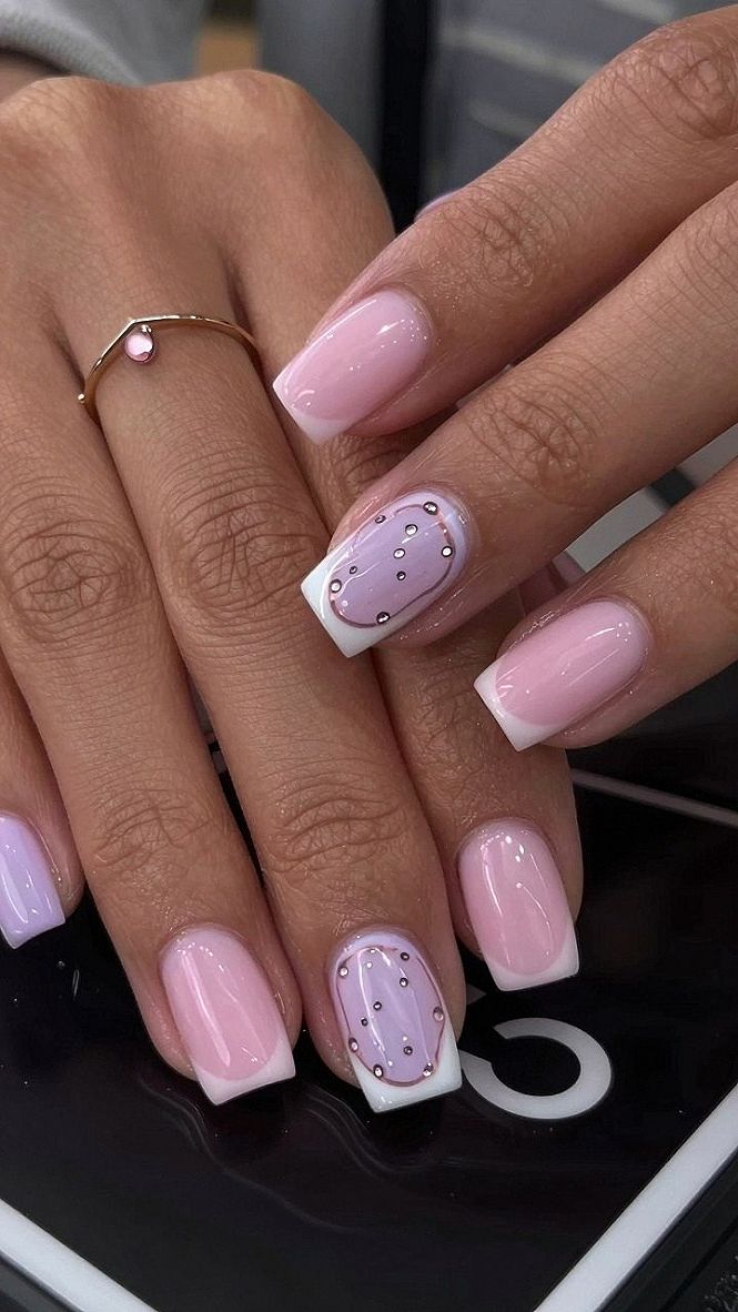 Choosing Between French Tips and Gem Accent Almond Nails
