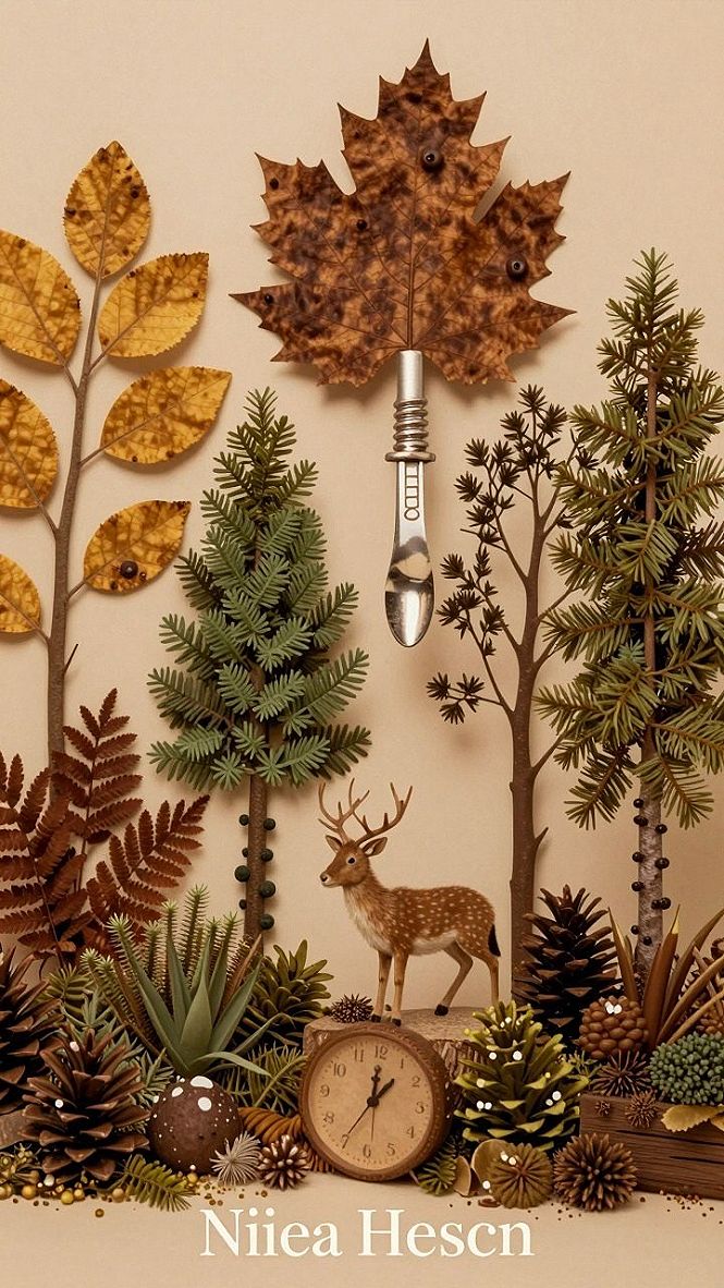 Crafting Miniature Woodland Scenes with Fallen Leaves