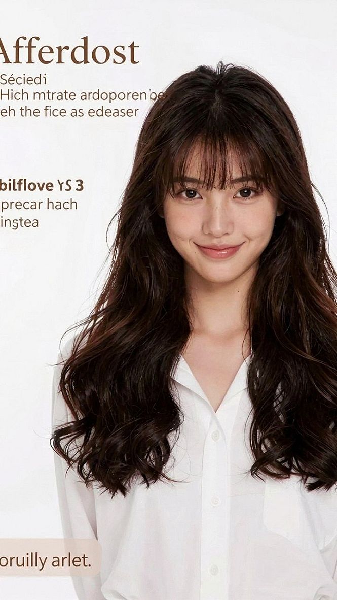 Soft Wavy Hair With Wispy Fringe Bangs