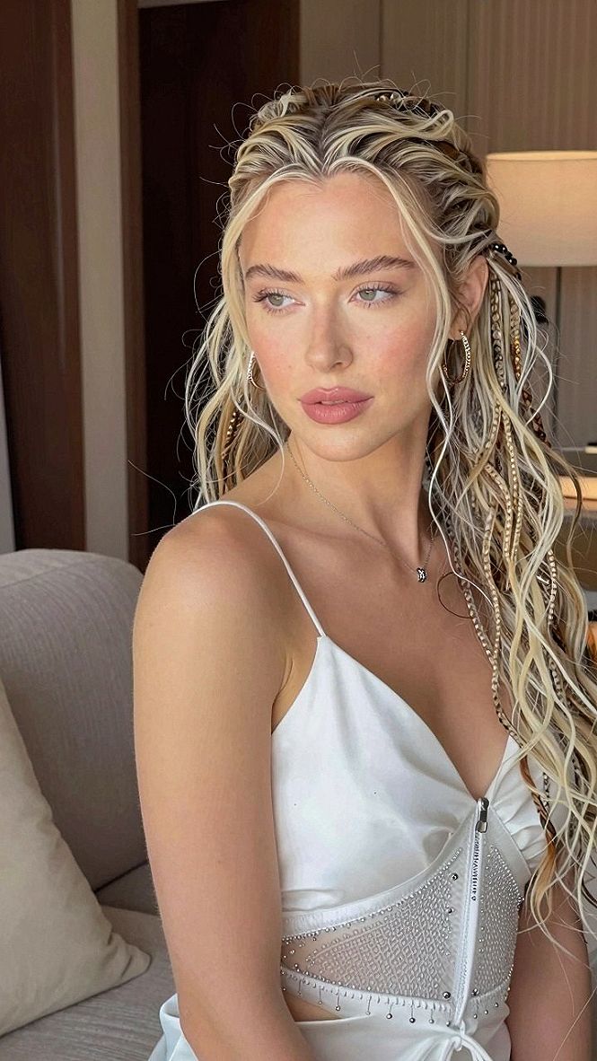 Choosing Braided Waves With Bold Hoop Earrings