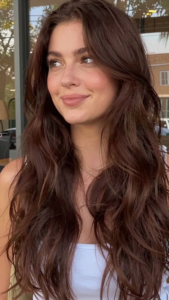Choosing the Right Depth for Long Wavy Cherry Cola Hair