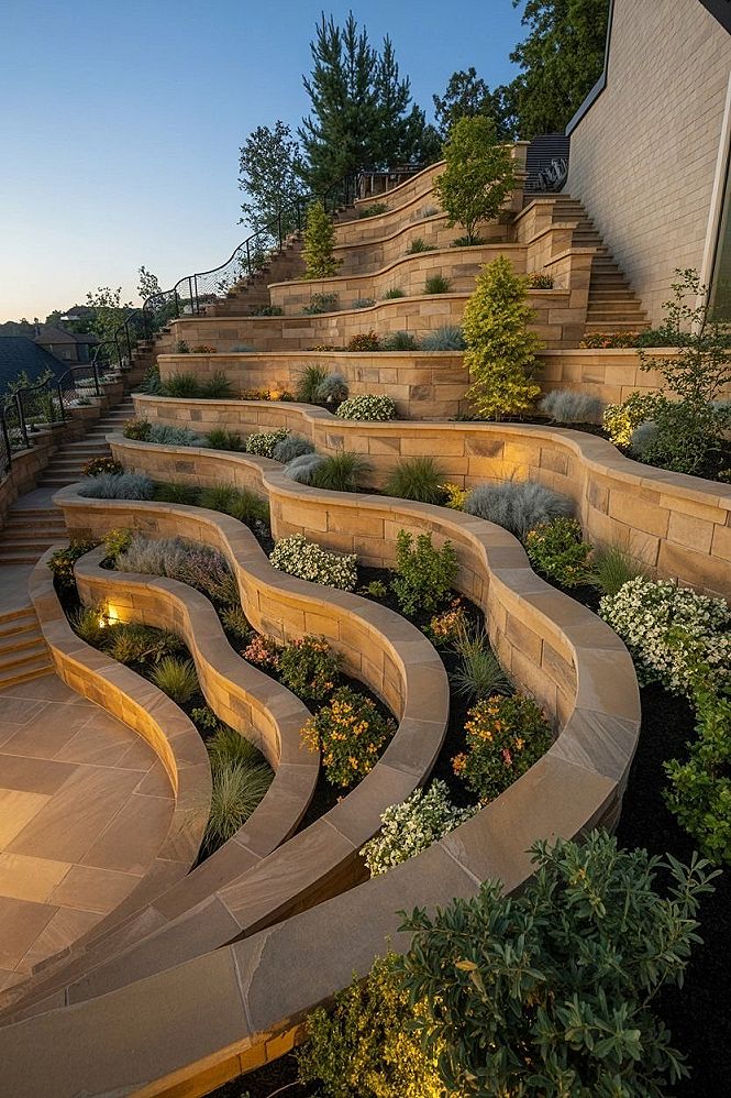Breathtaking Sloped Landscaping Ideas for Dynamic Backyard Transformations