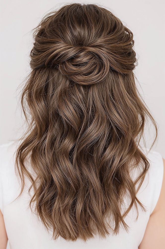 Chic Half Updo Hairstyles for Bridesmaids: Effortless Elegance