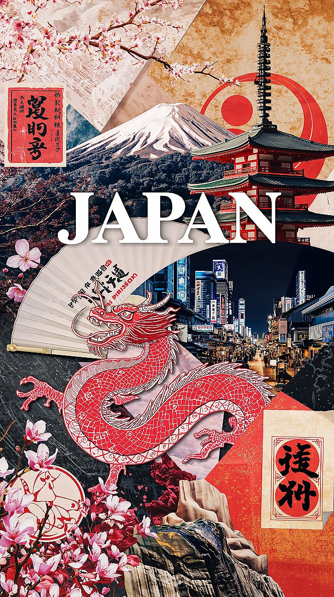 Aesthetic Japan Vision Board: Culture, Art & Pretty Places