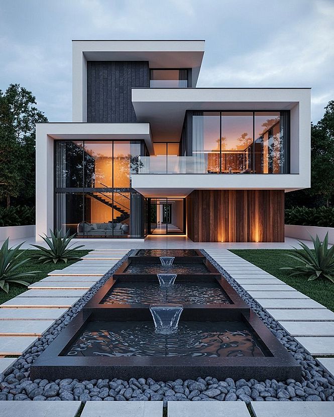 New Modern House Design: Aesthetic Accents & Contemporary Architecture