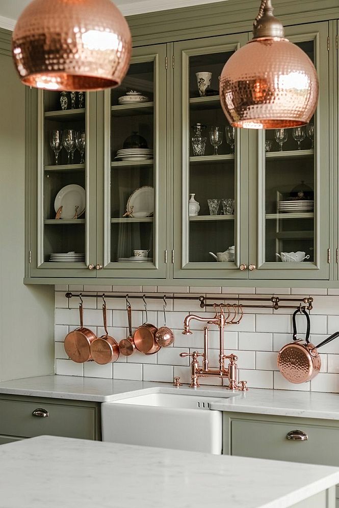 Sage Green & Copper Kitchens: Timeless Elegance for Design Lovers
