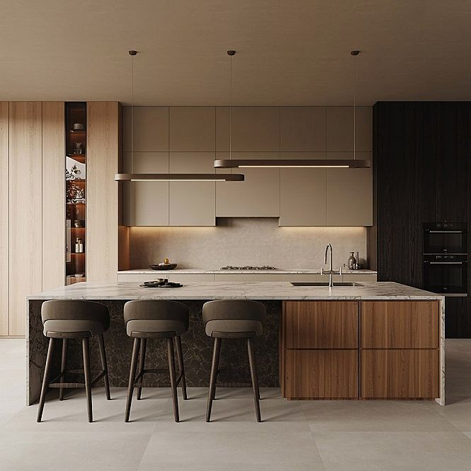 Minimalist Modern Kitchen Islands: Simplicity Meets Sophistication