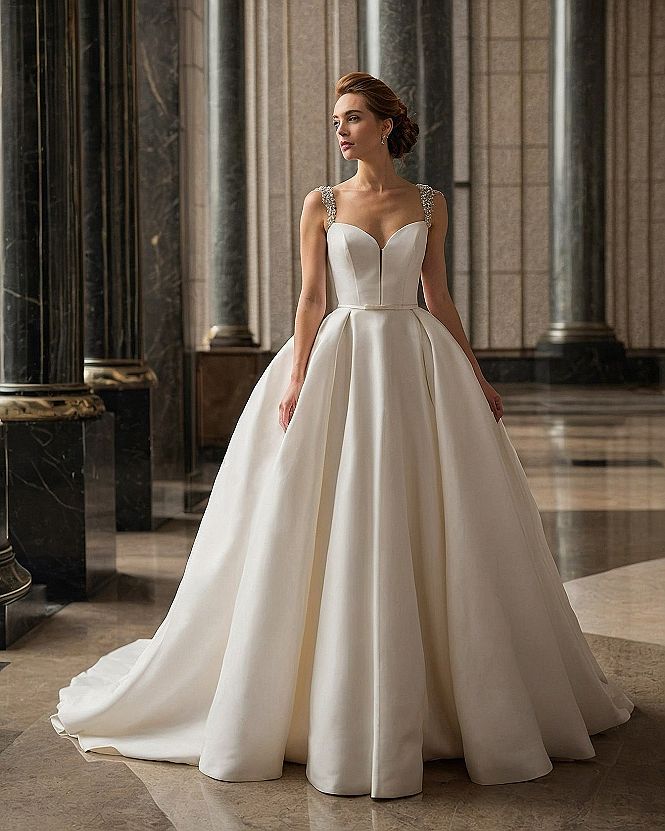 Bridal White Against Marble Grey and Warm Taupe