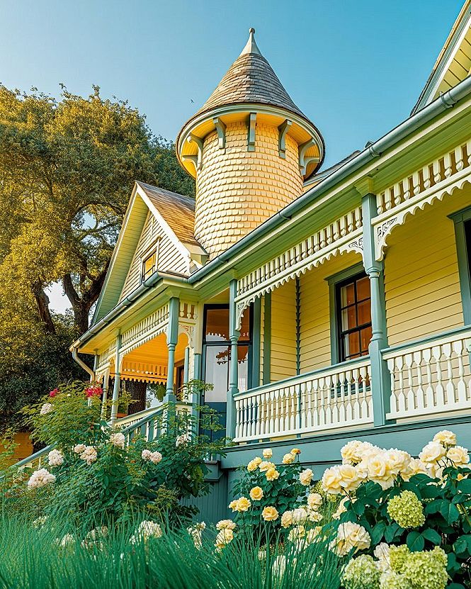 Victorian House Exterior: Dreamy Cottagecore & Suburban Charm