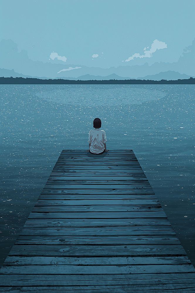 Deep Thought Art: Scenic Landscape for Soulful Reflection