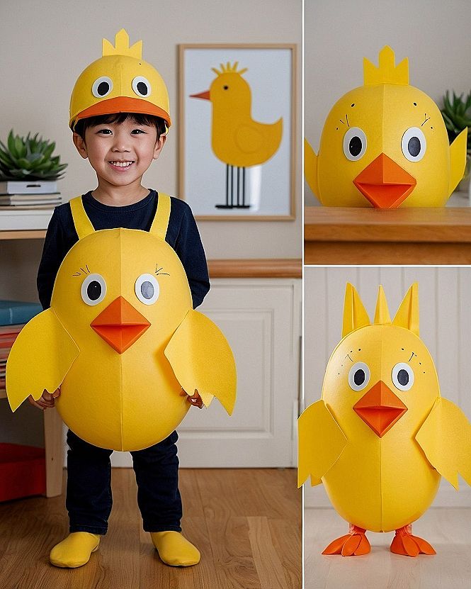 Making A Cute Little Yellow Duck Book Character Costume
