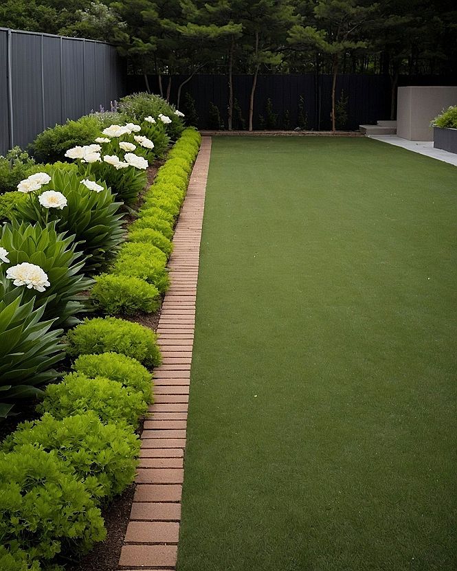 Lining Property Fences With White Hydrangeas