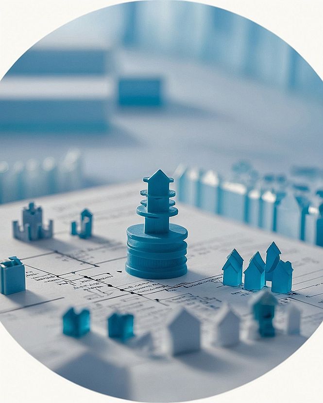 Using Miniature Model City Layouts For Creative Social Icons