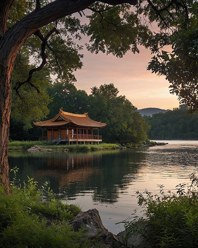 Building a Peaceful Lakeside Pavilion for Outdoor Living