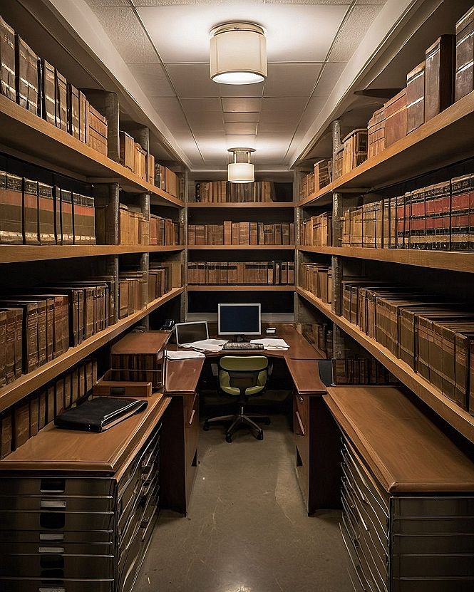 Building a Dedicated Home Archive and Wooden Book Storage Room