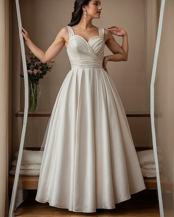 Caring for a Full Skirt Sage Green Gown After a Garden Event