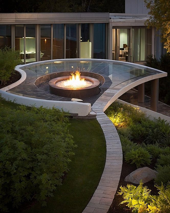 Adding Glass Covers and Drainage to Sunken Fire Pits