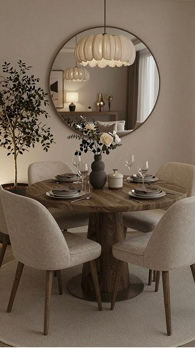 Maximizing Room Brightness With Circular Wall Mirrors