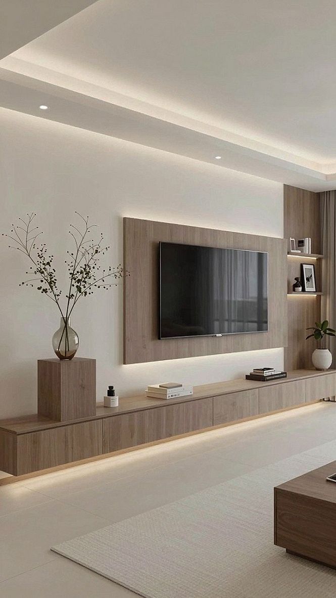 Integrating Wood Media Consoles into Organic Living Spaces