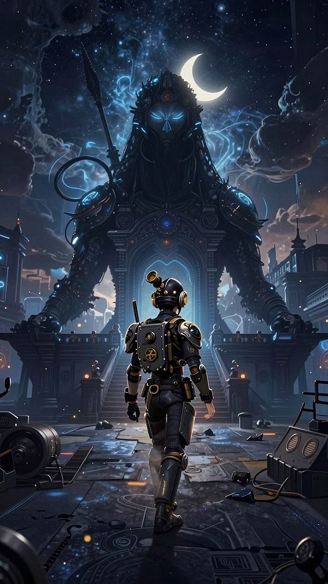 Setting Up Dark Sci-Fi Green Wallpapers on Mobile