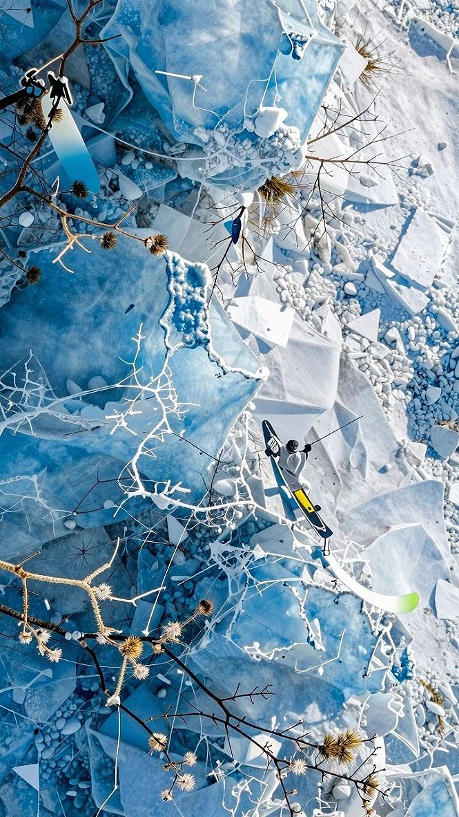 Keeping Your Phone Screen Clean With Cool Winter Blue Wallpapers