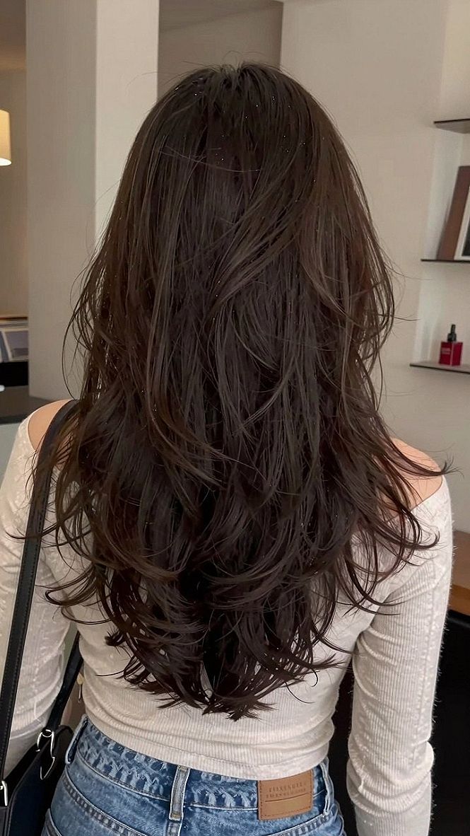 Maintaining Movement And Shape In Layered Brown Hair