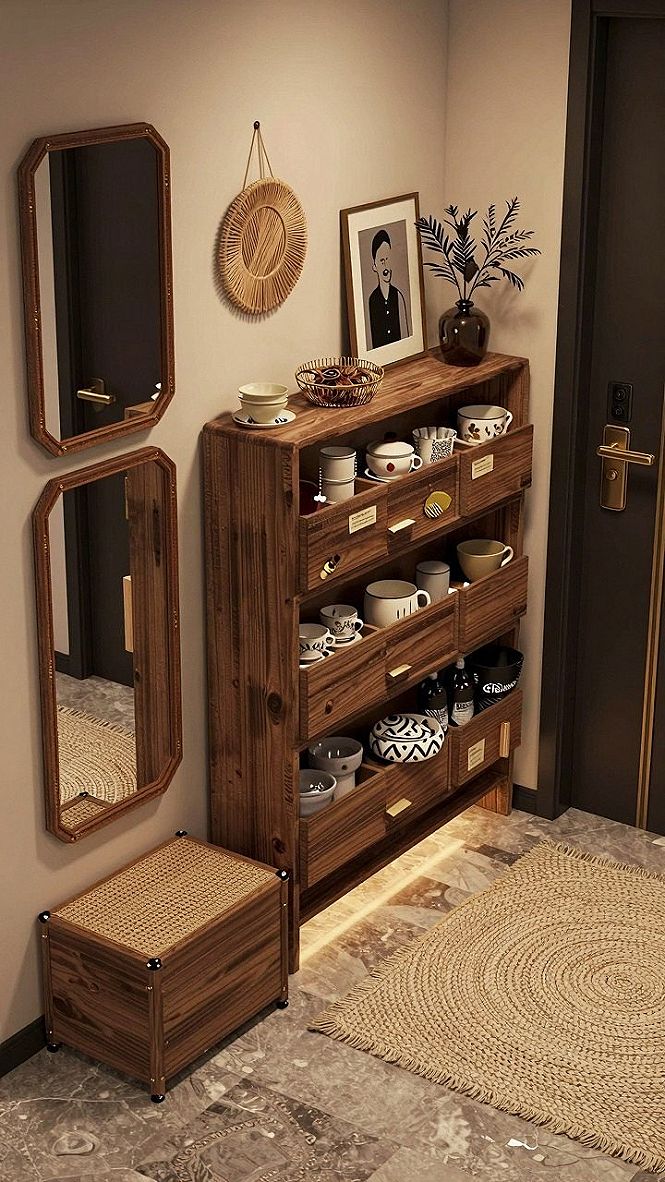 Styling Entryways With Wall Vases And Compact Greenery