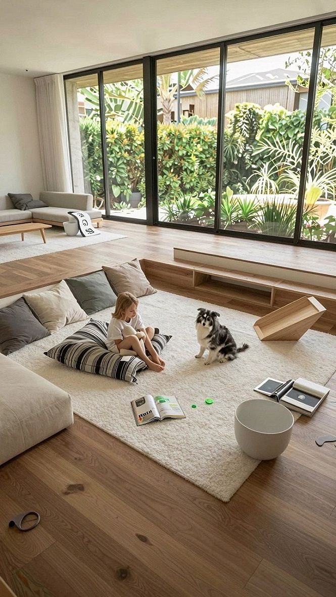 Setting Up a Sunken Floor Window Lounge Area