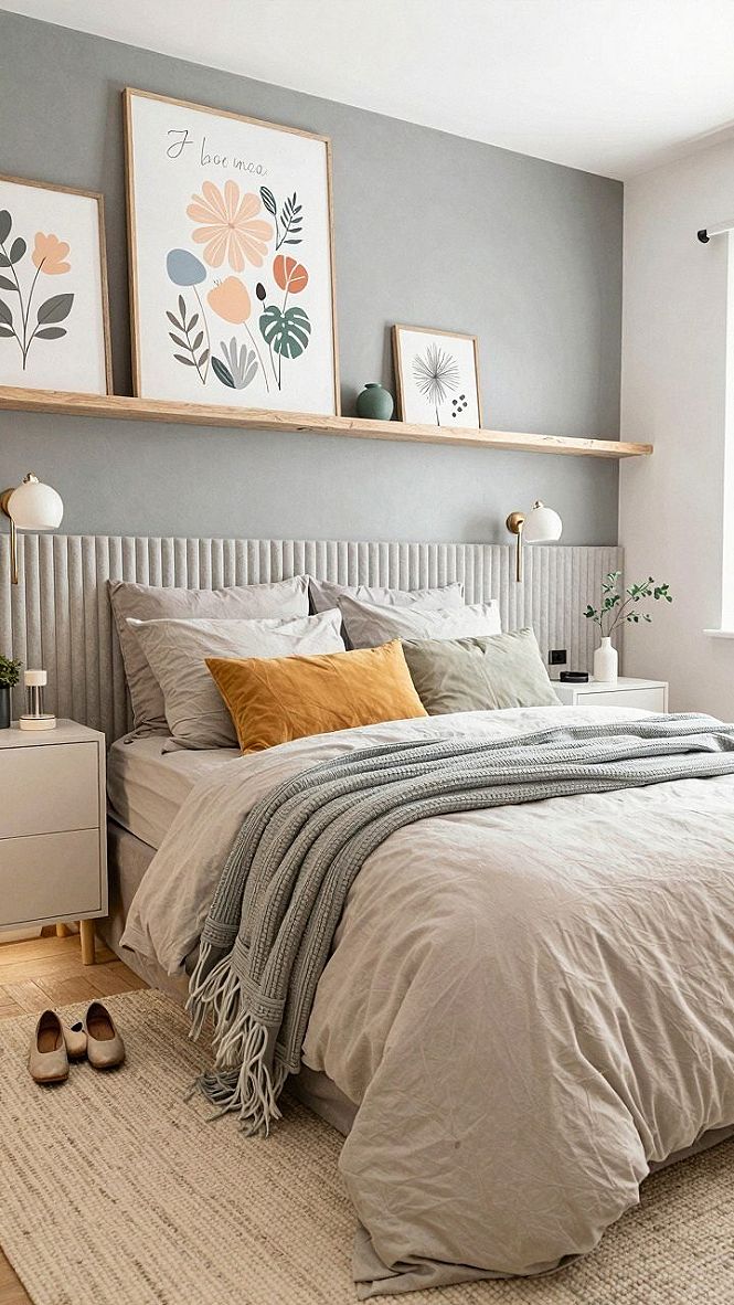 Styling Bedroom Floating Ledges and Display Shelves