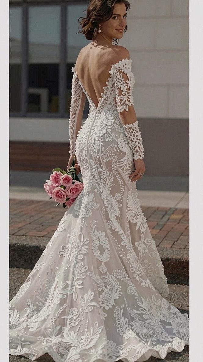Caring for Long Sleeve Lace Wedding Dresses with Low Backs