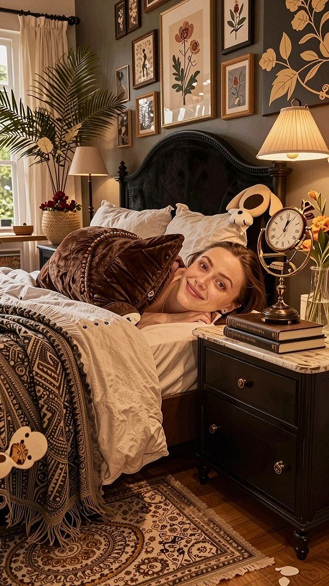 Maintaining Velvet And Textured Fabrics In An Eclectic Bedroom