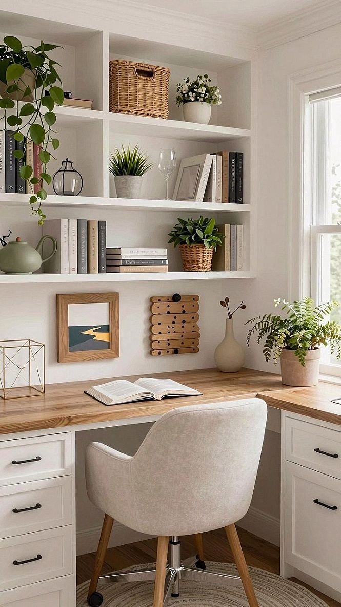 Maintaining Light Wood Desks and Shelves in Small Study Spaces