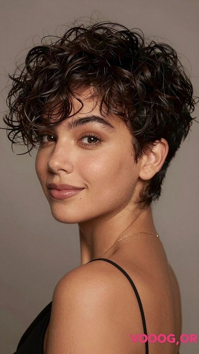 Maintaining Bouncy Curls and Shape in Short Pixie Haircuts