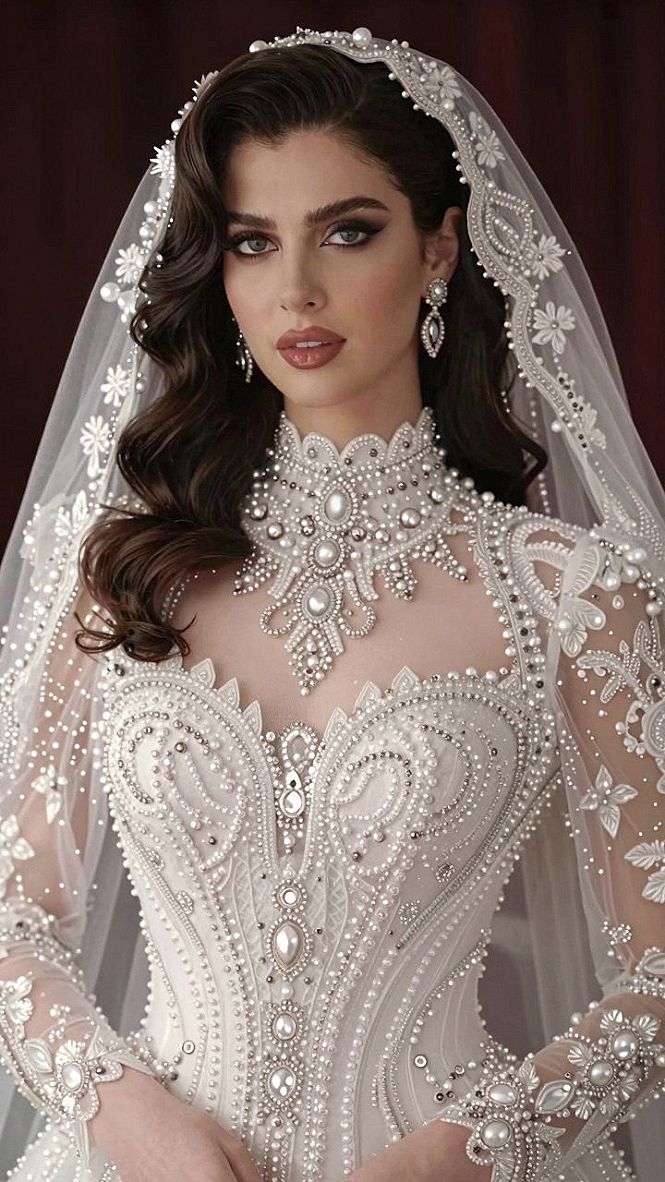 Securing Bridal Veils and Tiaras for Long Hair