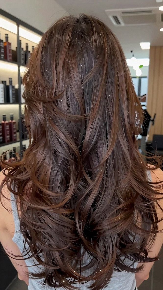 Rich Honey Brown Balayage for Dark Hair