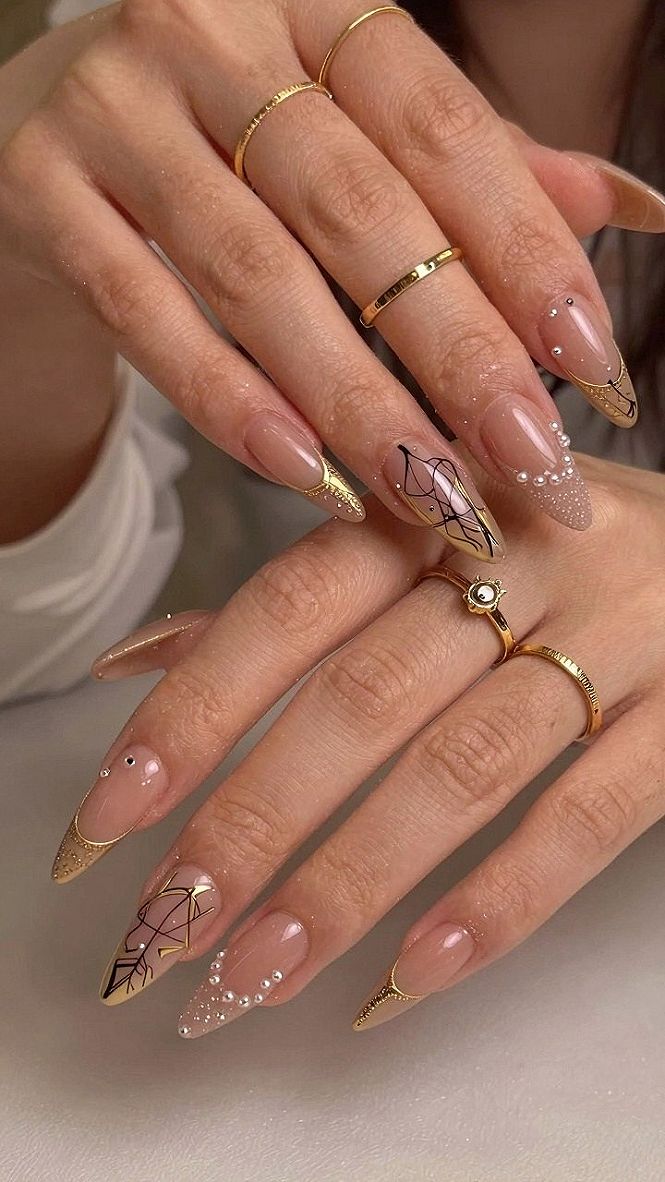 Maintaining Chrome Metallic Tips and Caramel Nude Nails