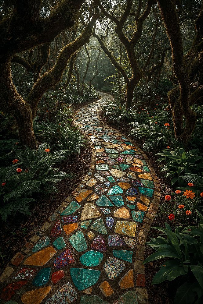 Mosaic Pathways Walkways: A Creative Transformation for Your Backyard Garden