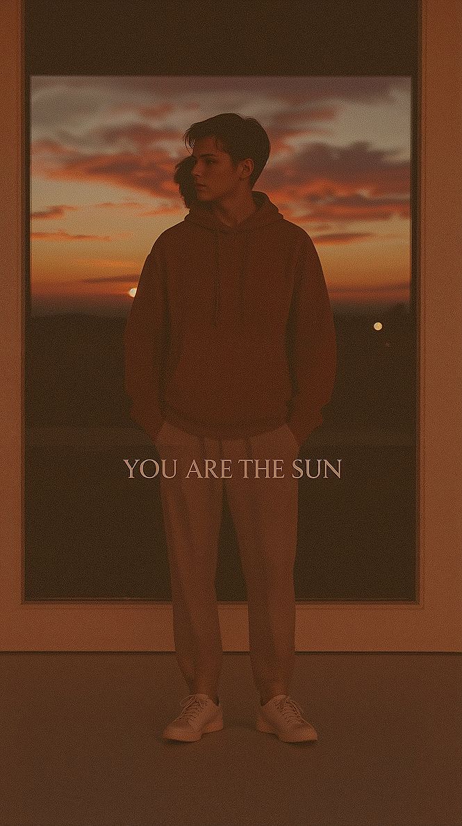 Inspirational Sunset: Aesthetic Streamer Wallpaper for Mobile