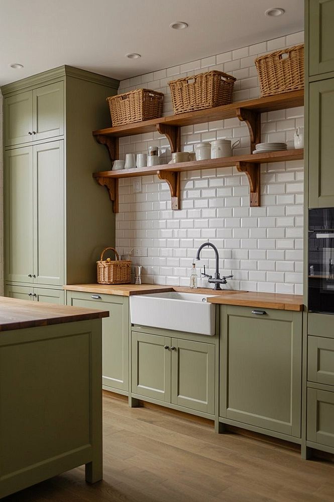Stunning Sage Green Kitchen Cabinets: Modern Farmhouse Charm