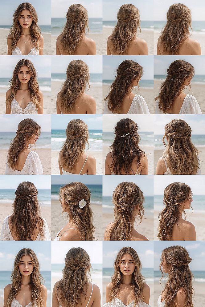 25 Best Beach Wedding Hairstyles for a Flawless Seaside Look
